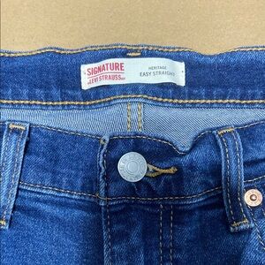 Signature by Levi Strauss Blue Straight Leg Jeans